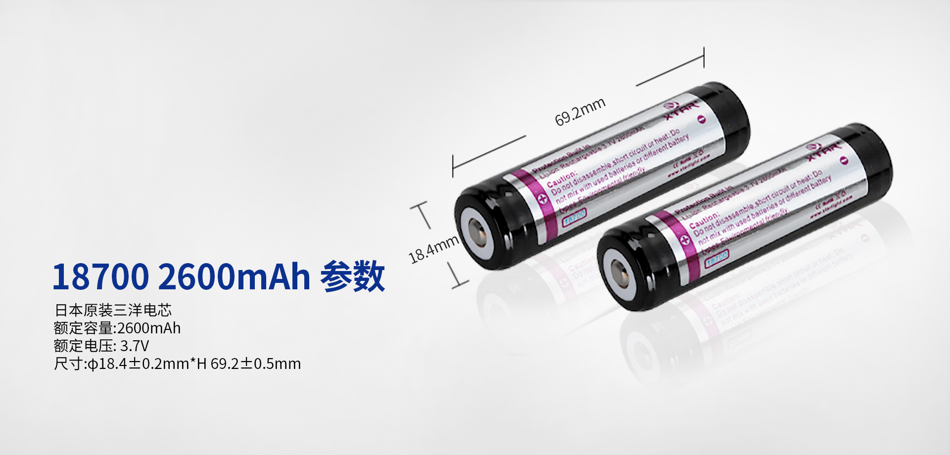 18700 2600mAh