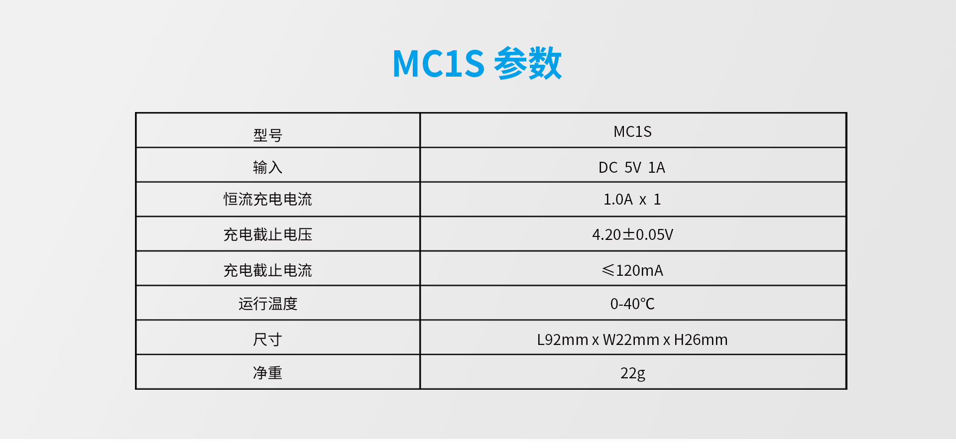 BB视讯 MC1S智能充电器