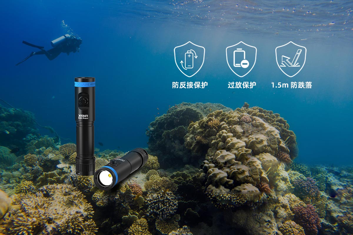 BB视讯 MiniSuper D20 Press 潜水手电